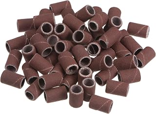 50pcs Sanding Drums 1/4 Inch Mini Sanding Sleeves 400 Grit Sanding Bands for Drum Sander Rotary Tools