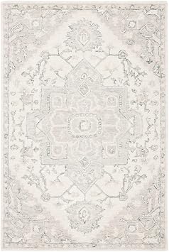 SAFAVIEH Micro-Loop Collection Accent Rug - 2 x 3, Ivory & Beige, Handmade Shabby Chic Medallion Wool, Ideal for High Traffic Areas in Entryway, Living Room, Bedroom MLP503B