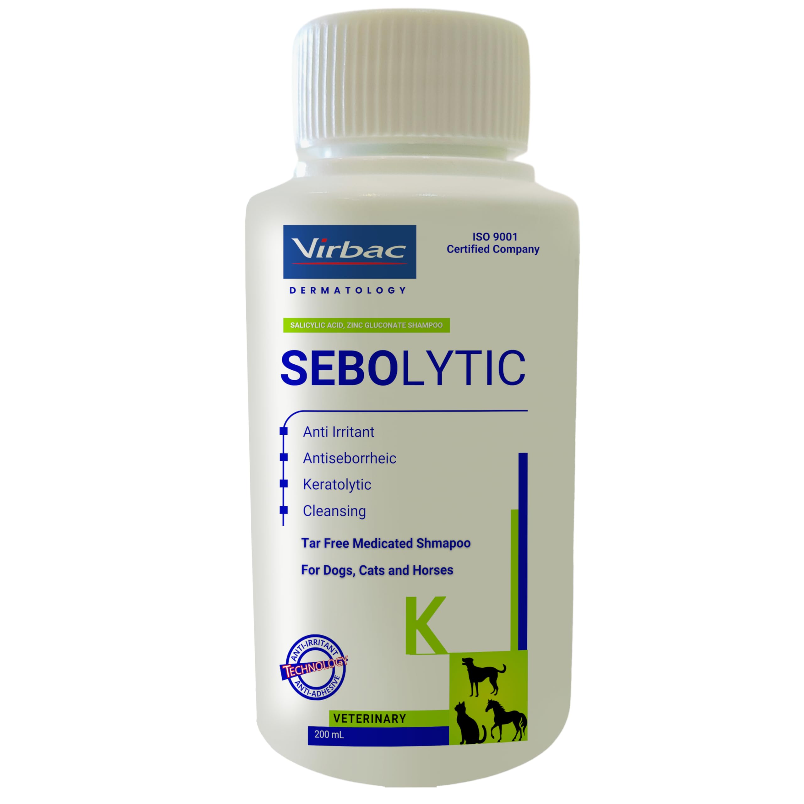 Sebolytic Pet shampoo for Dogs and Cats, 200ml - greasy, scaly, oily, irritated, itchy and dry skin