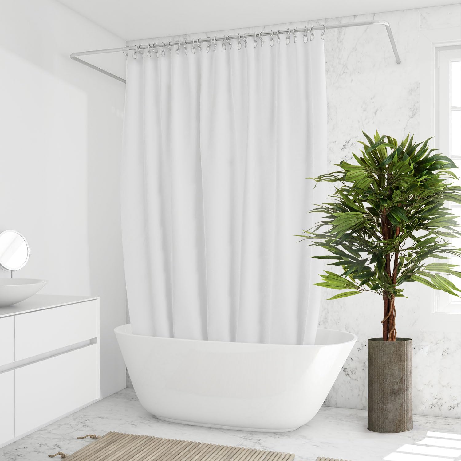 hjh OFFICE Plante Artificielle Mango Hauteur 130 cm Vert 588 Feuilles Grande Plante d'intérieur manguier Plante en Pot Arbre Artificiel, 871001