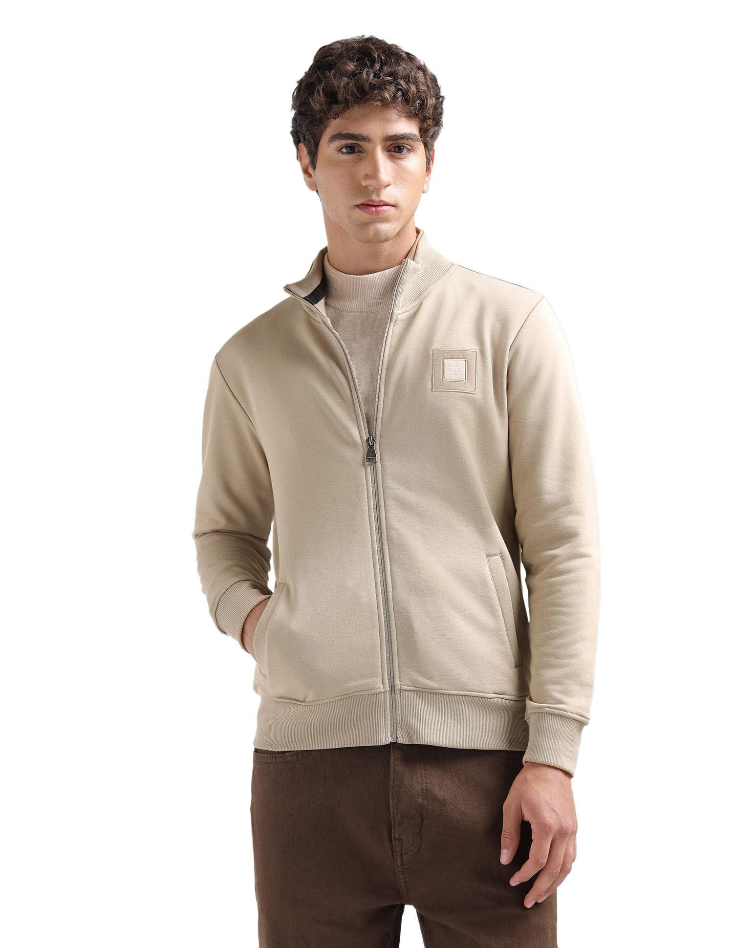 flying machine Men's Regular Fit Sweatshirt| Solid-picture-12