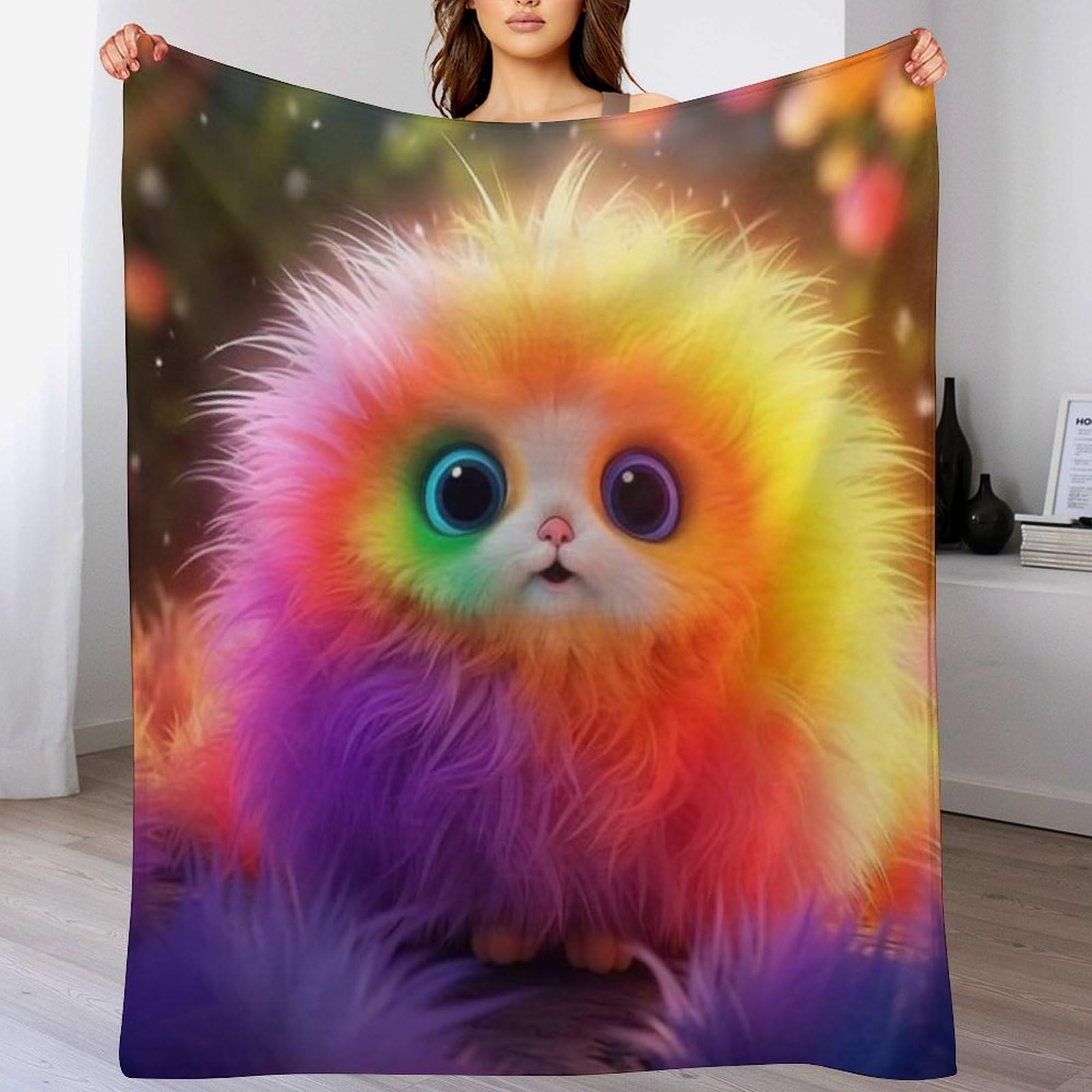 Couverture animaux mignons super confortable chaude en flannel 130x150