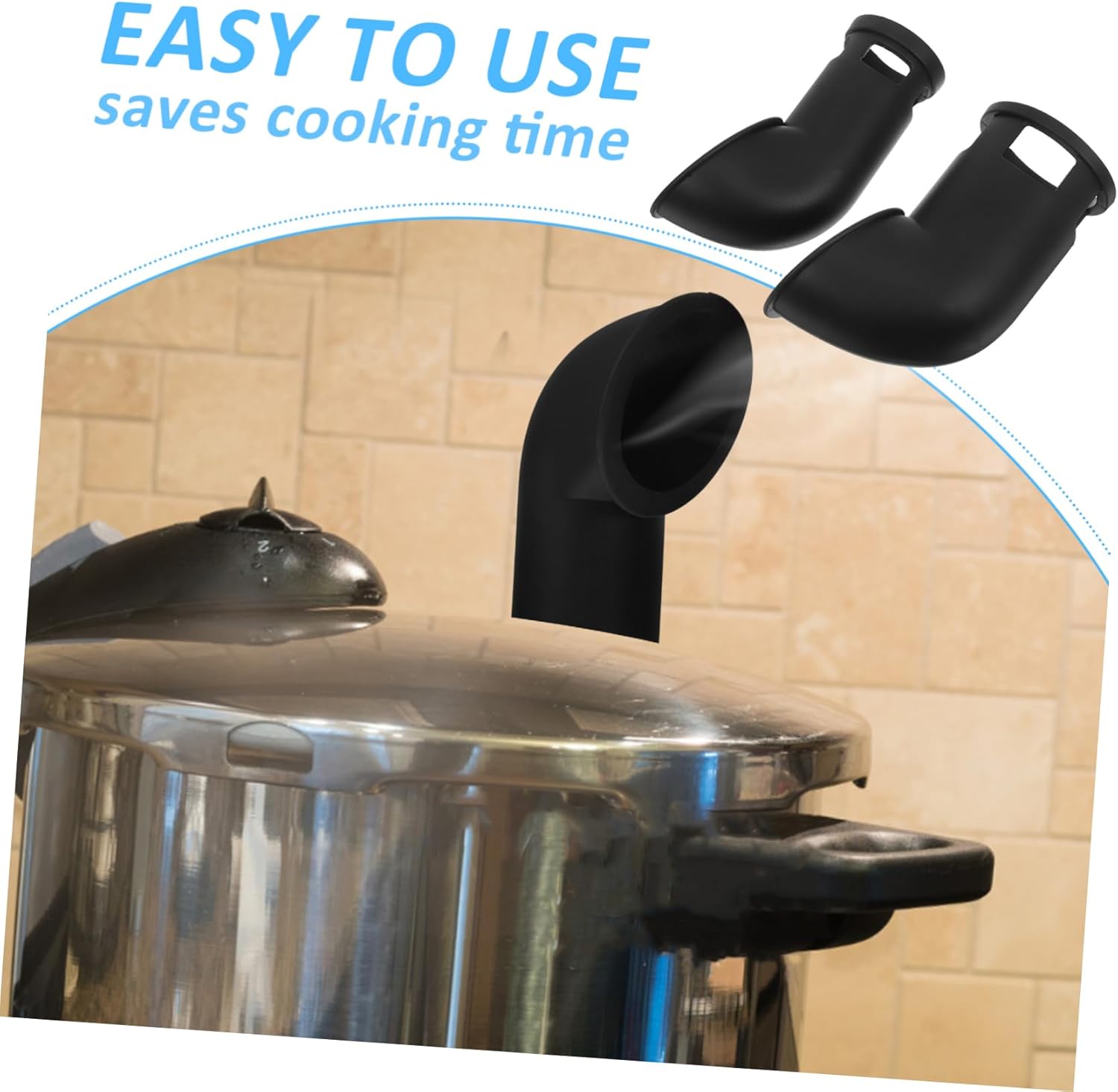 Uonlytech 8pcs Pressure Cooker Steam Diverter - Silicone Release Valve for Cookers Kitchen Accessory for Safe Cooking and Versatile Meal Preparation