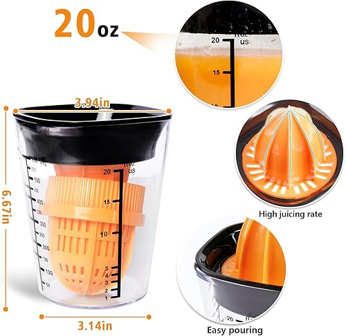 Miniatura 8 de 4 en 1 Juicer manual multifuncional (negro)