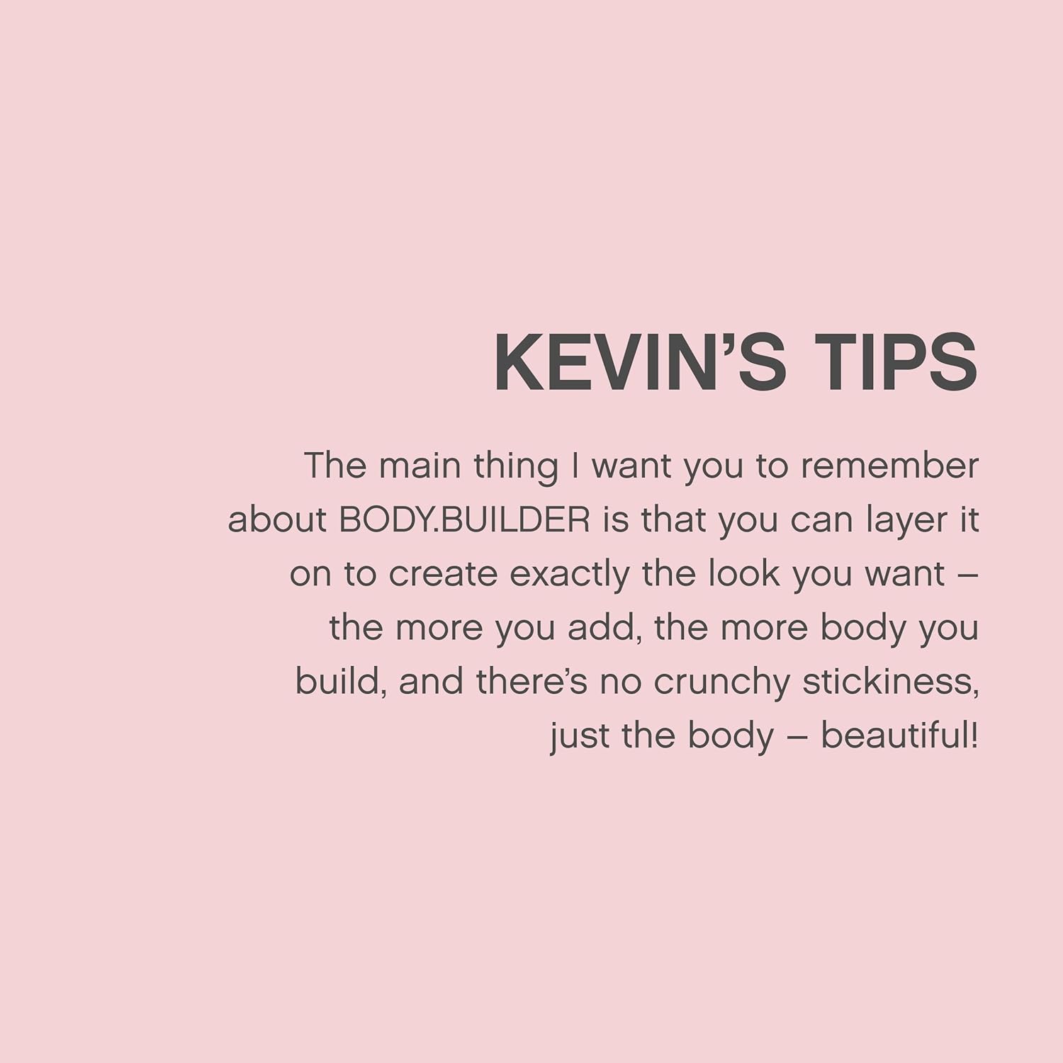 KEVIN.MURPHY BODY.BUILDER - Hair volumising Mousse - For All Types - Weightless & Sulphate-Free Hair Mousse - Hair Care Treatment - With Tangerine Peel Oi- 100 mL / 3 fl oz