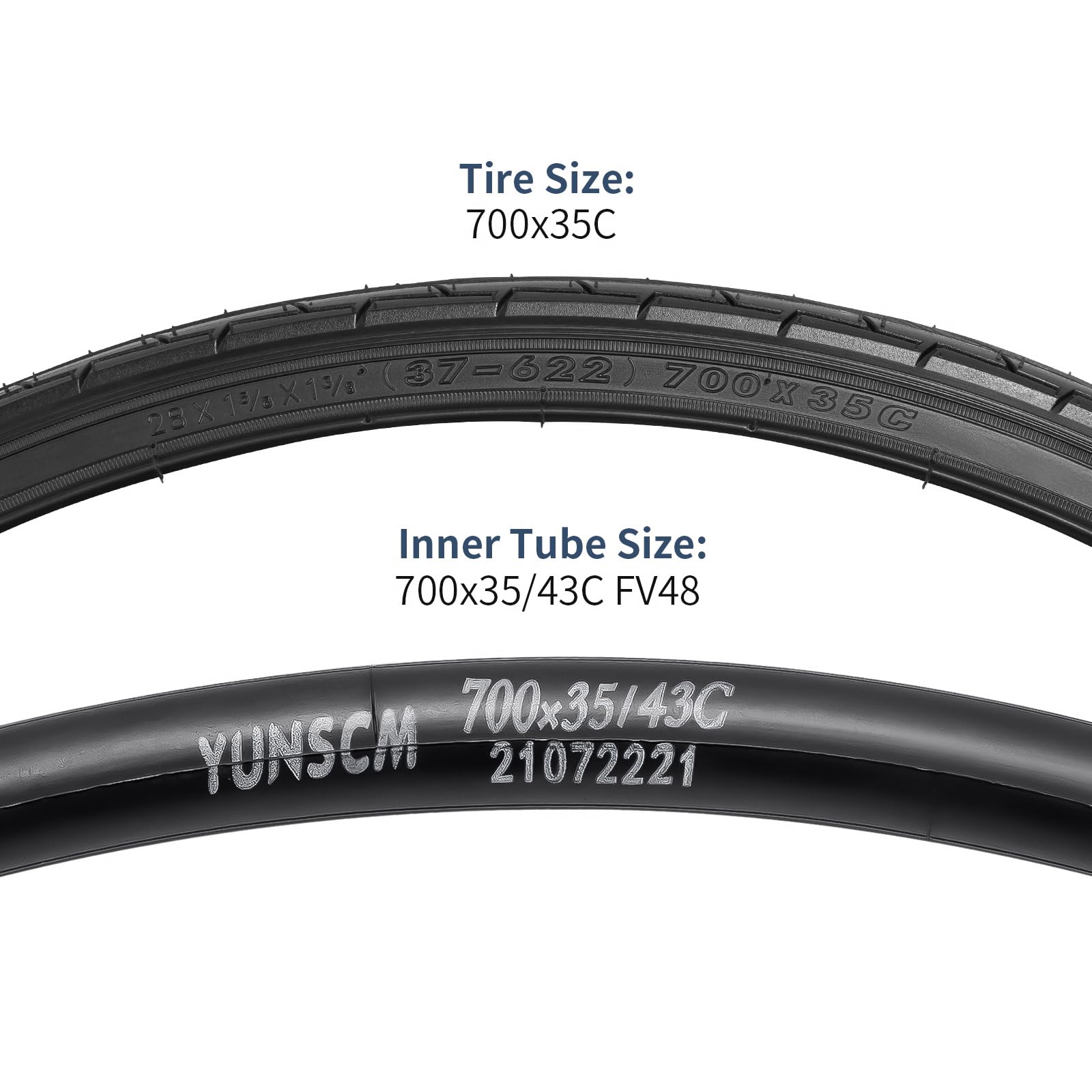 Amazon | YunSCM 2本セット,700 35c タイヤ, 700x35c 37-622 自転車