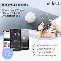 Vista 7 de Orb: Smart tracker for better mental health. Biofeedback device to master meditation, wellness focus, anxiety, manage stress & ADHD strategies.