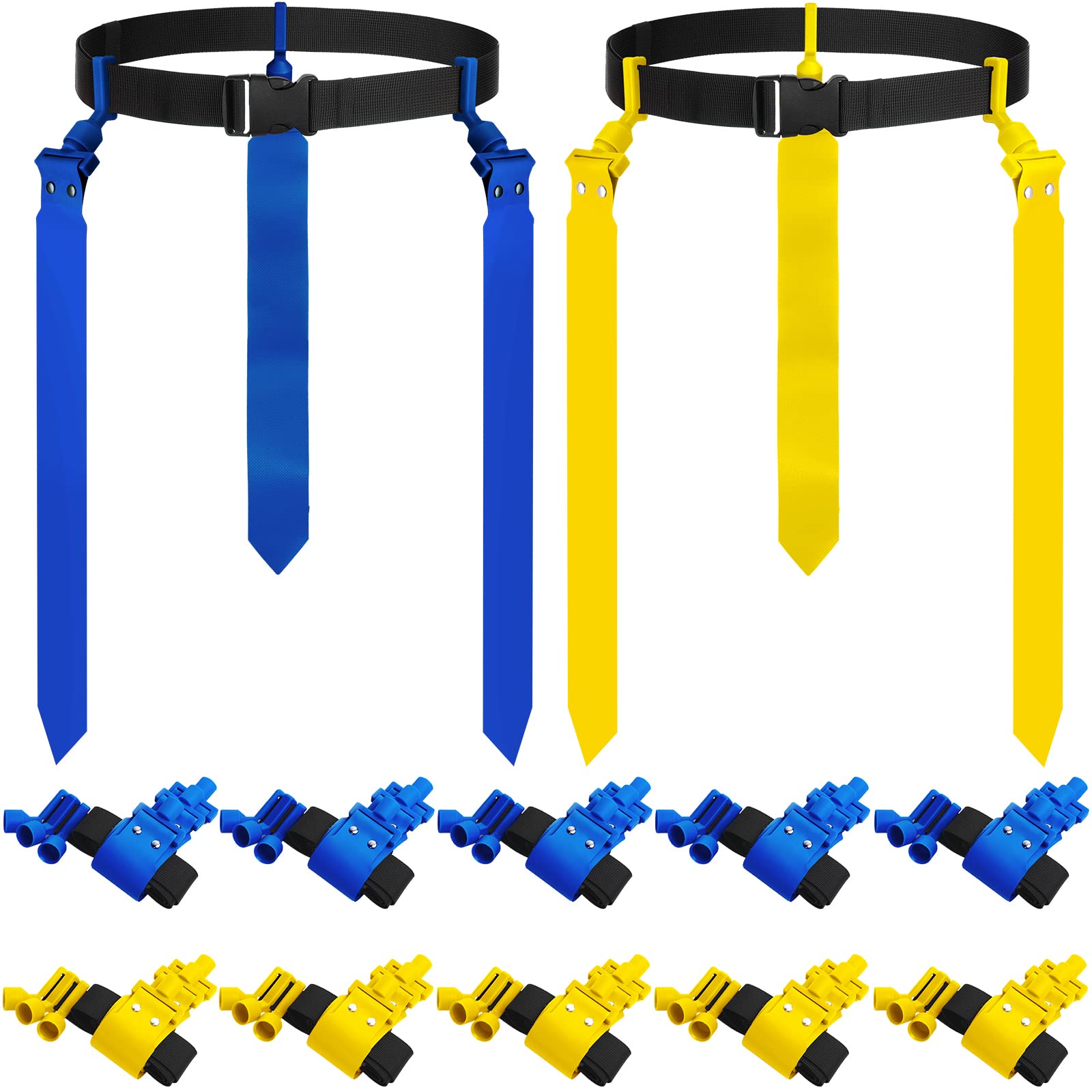 Hungdao 10/12 Players Flag Football Belts and Flags