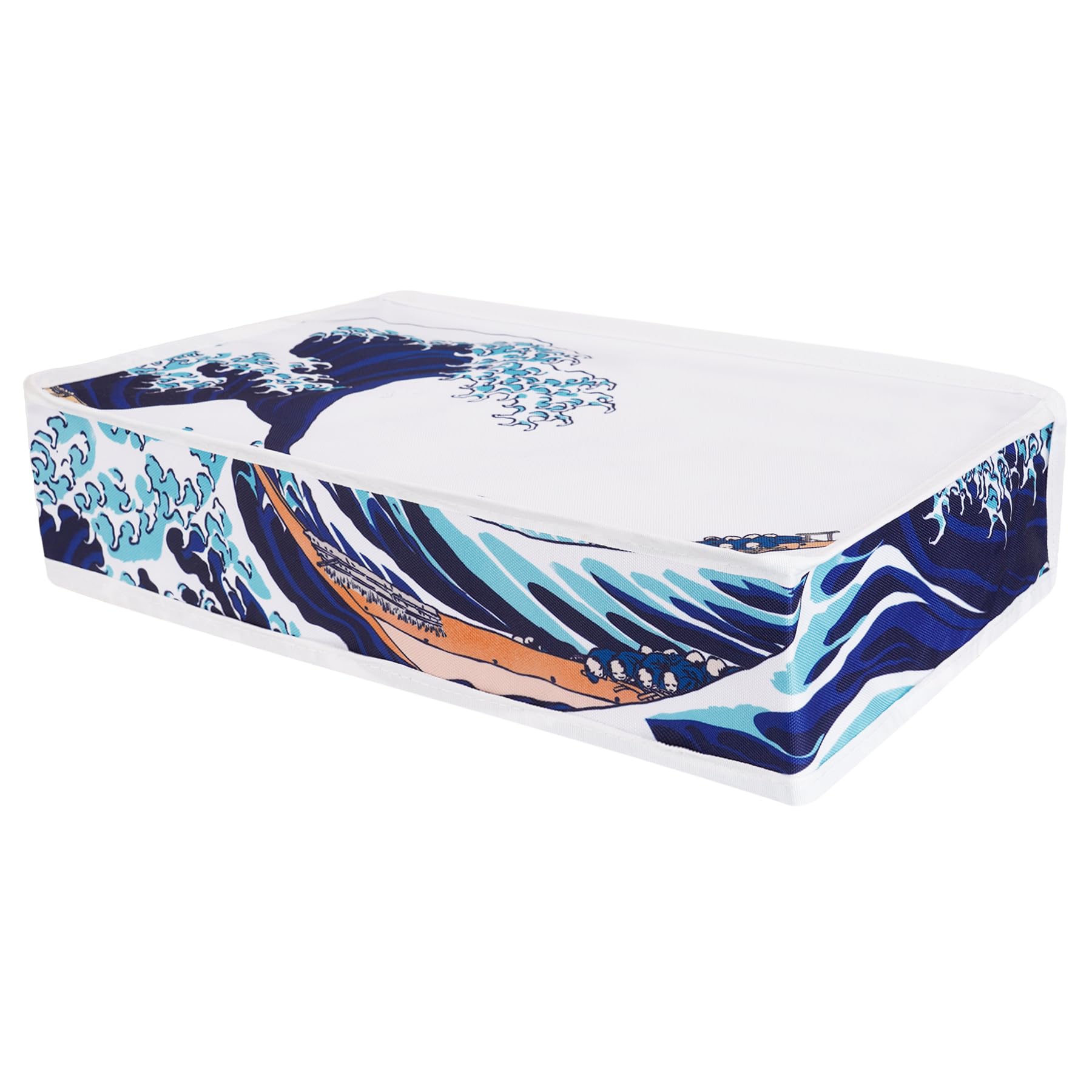 PlayVital Cover Antipolvere per ps5 Slim Digital Edition, Copertura Orizzontale Protettiva Impermeabile in Nylon per Console, Grande Onda