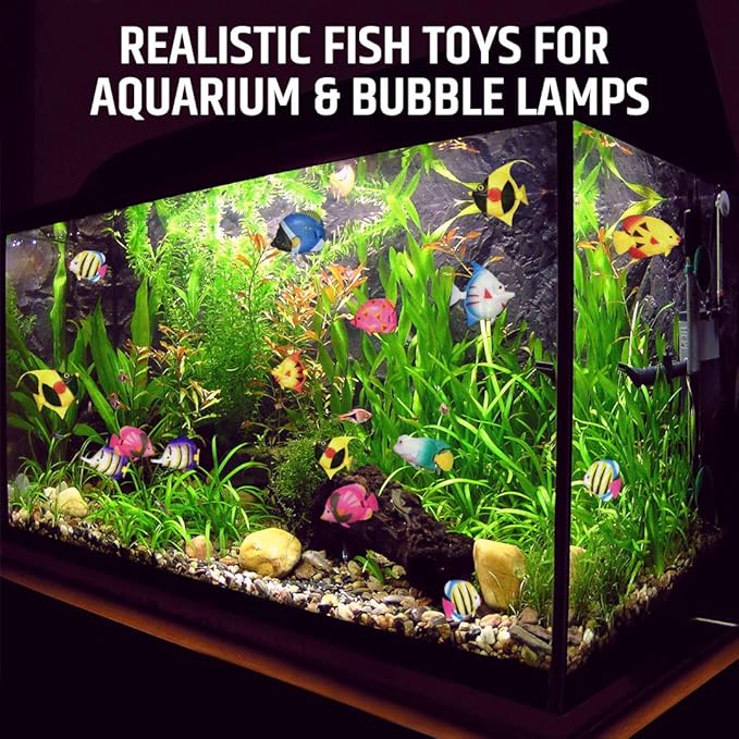 Amazon Com Brewish Artificial Lifelike Plastic Fish For Aquarium Tank Decorations Ornaments Random Pattern Moving Floating Fishes Toy For Swimming In Bubble Tube Lamp Accessories 12 Pieces Set Pet Supplies