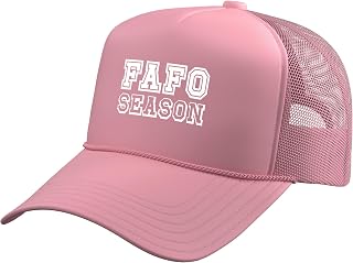 Funny FAFO F Around and Find Out - Funny Trucker Hat with Adjustable Mesh Back