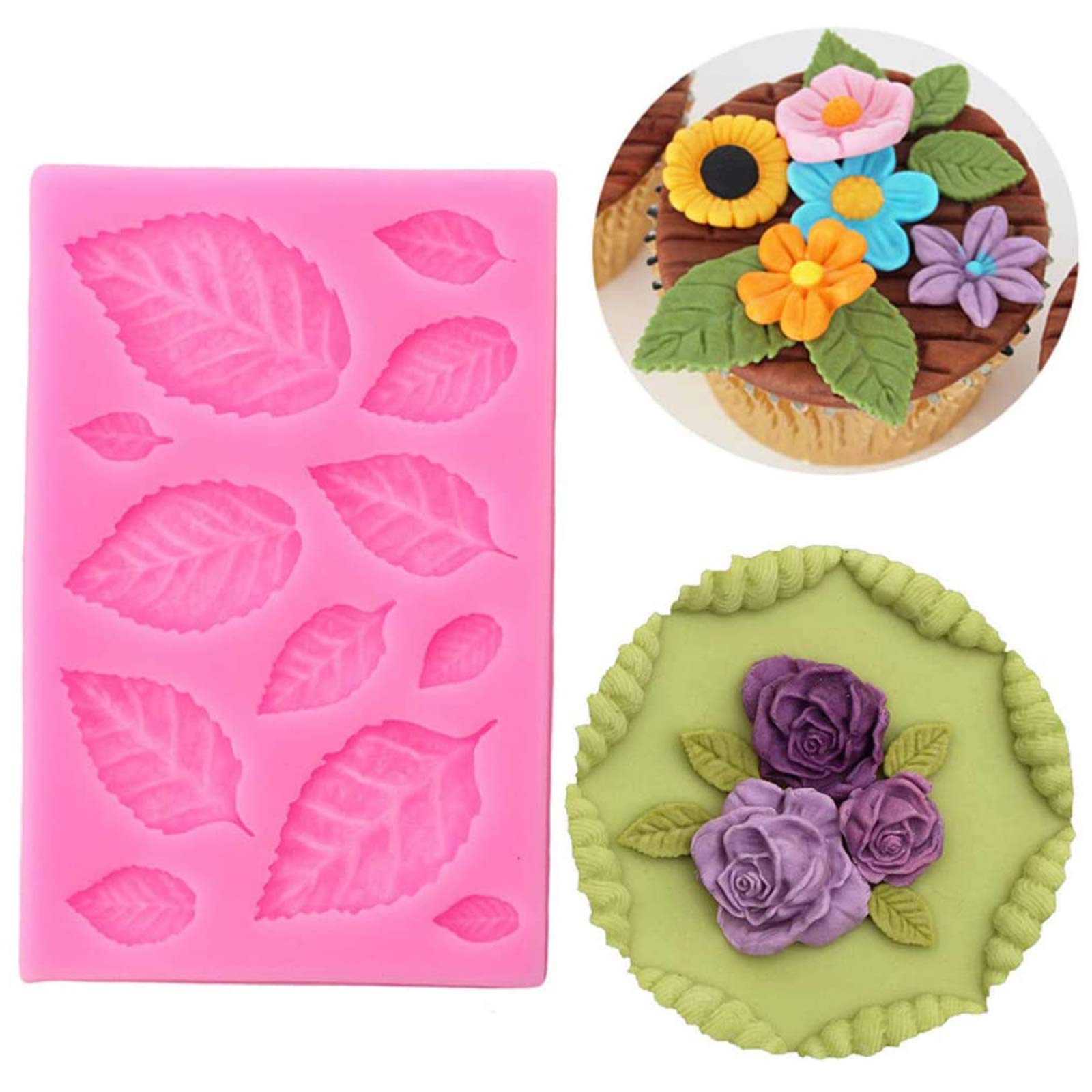 Stampi Per Pasta Di Zucchero Fiore Farfalla Foglia Fondente Stampo In Silicone Fai Da Te Torta Al Cioccolato Decorazione Stampo 2