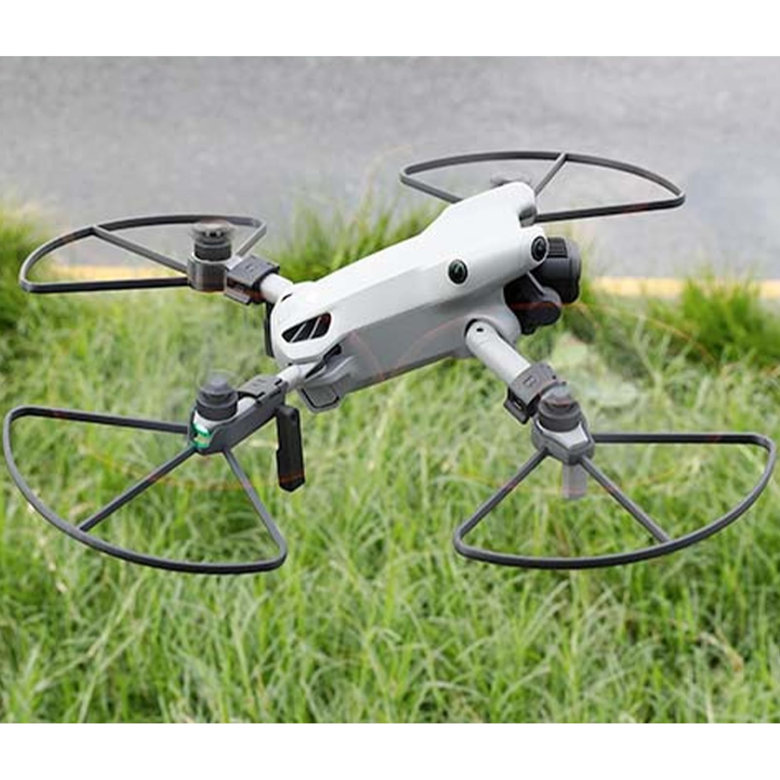 Protection d'hélice Protecteur Guards pour DJI Mini 5 Pro, Anneau Anti-Collision Hélice Lame Protection Couvercle de sécurité Accessoires pour DJI Mini 5 Pro (with Landing Gear-Black)