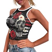 Crop Tops for Women Teens Tank Top Round Neck Racer Back Vest for Out Going Sleeveless Sports Bars