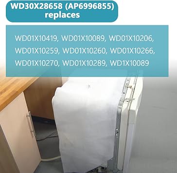 WD30X28658 WD01X10419 Dishwasher insulation blanket For GE dishwasher insulation pad Replacement WD01X10089 WD01X10206 WD01X10259 WD01X10260 WD01X10266