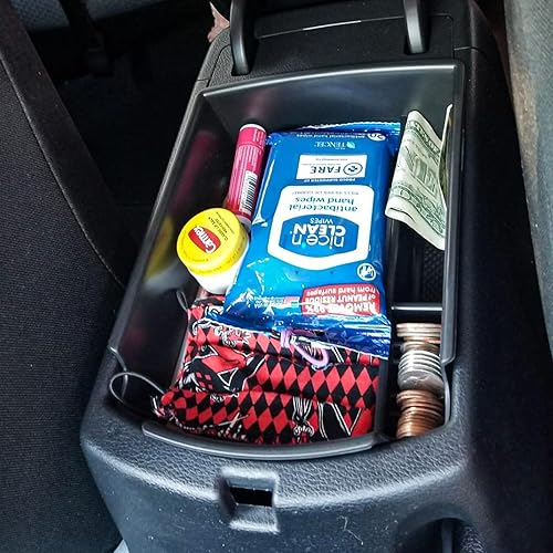 Miniatura 20 de TACORBO - Organizador de consola central compatible con KIA Soul 2020 2021 2022 2023 2024 2025 accesorios reposabrazos guantera almacenamiento Rojo