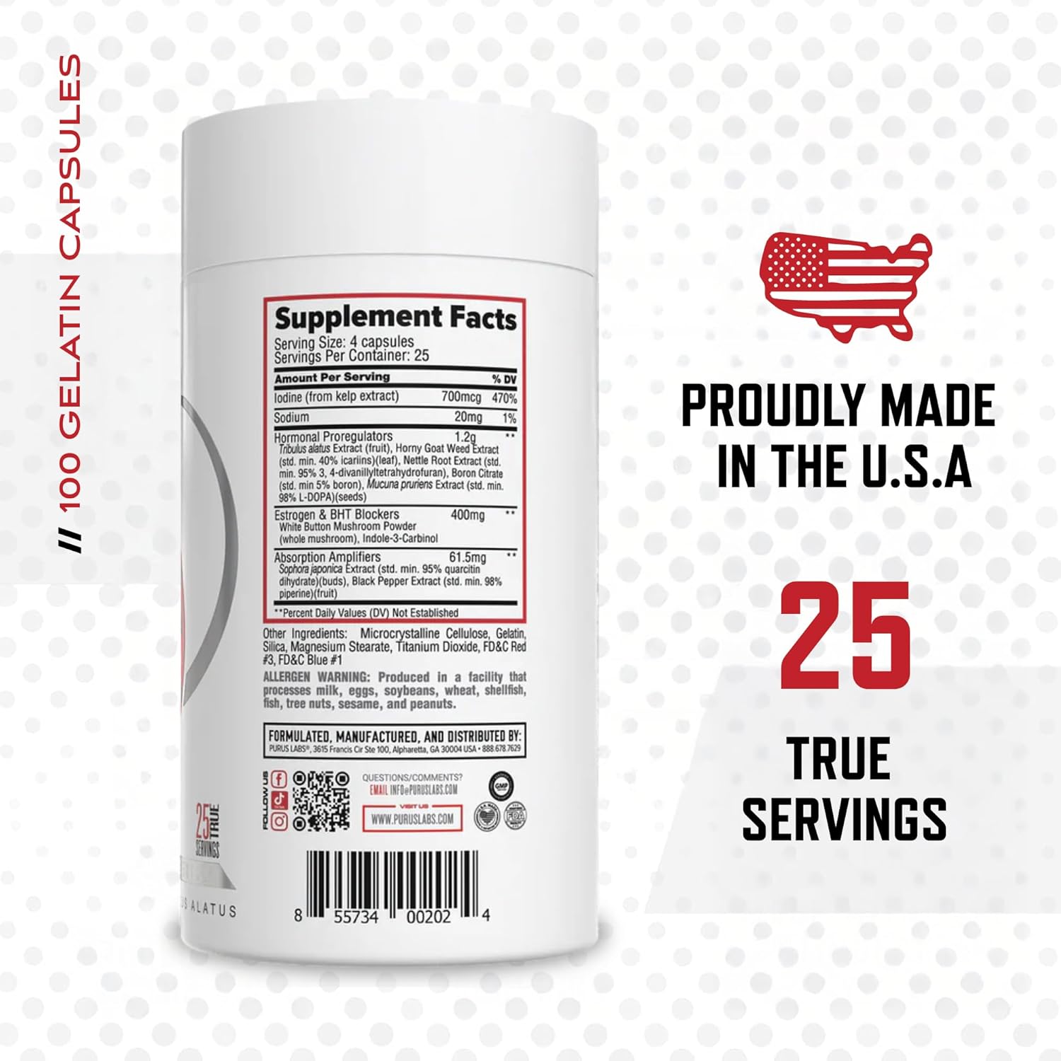 Purus Labs Recycle, 100 Gelatin Capsules | Hormone Optimization | 25 Servings