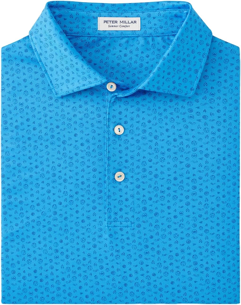PETER MILLAR Summer Comfort Men's Classic Element Performance Polo Shirt L Large