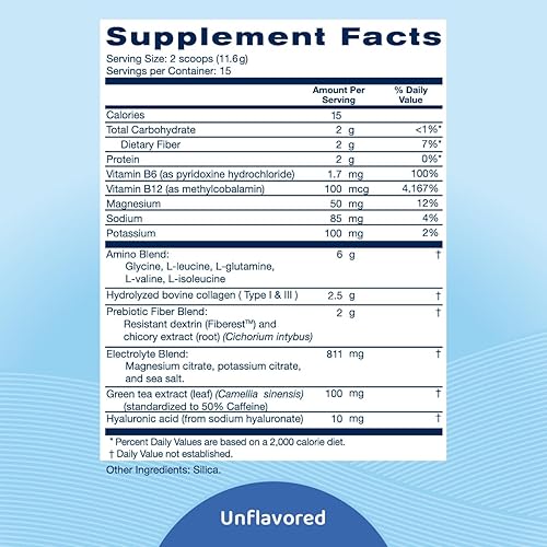 Miniatura 3 de Replenza Daily Replenisher GLP-1 Apoyo nutricional, polvo, recuperación muscular, salud digestiva y elasticidad de la piel, mezcla de aminoácidos,