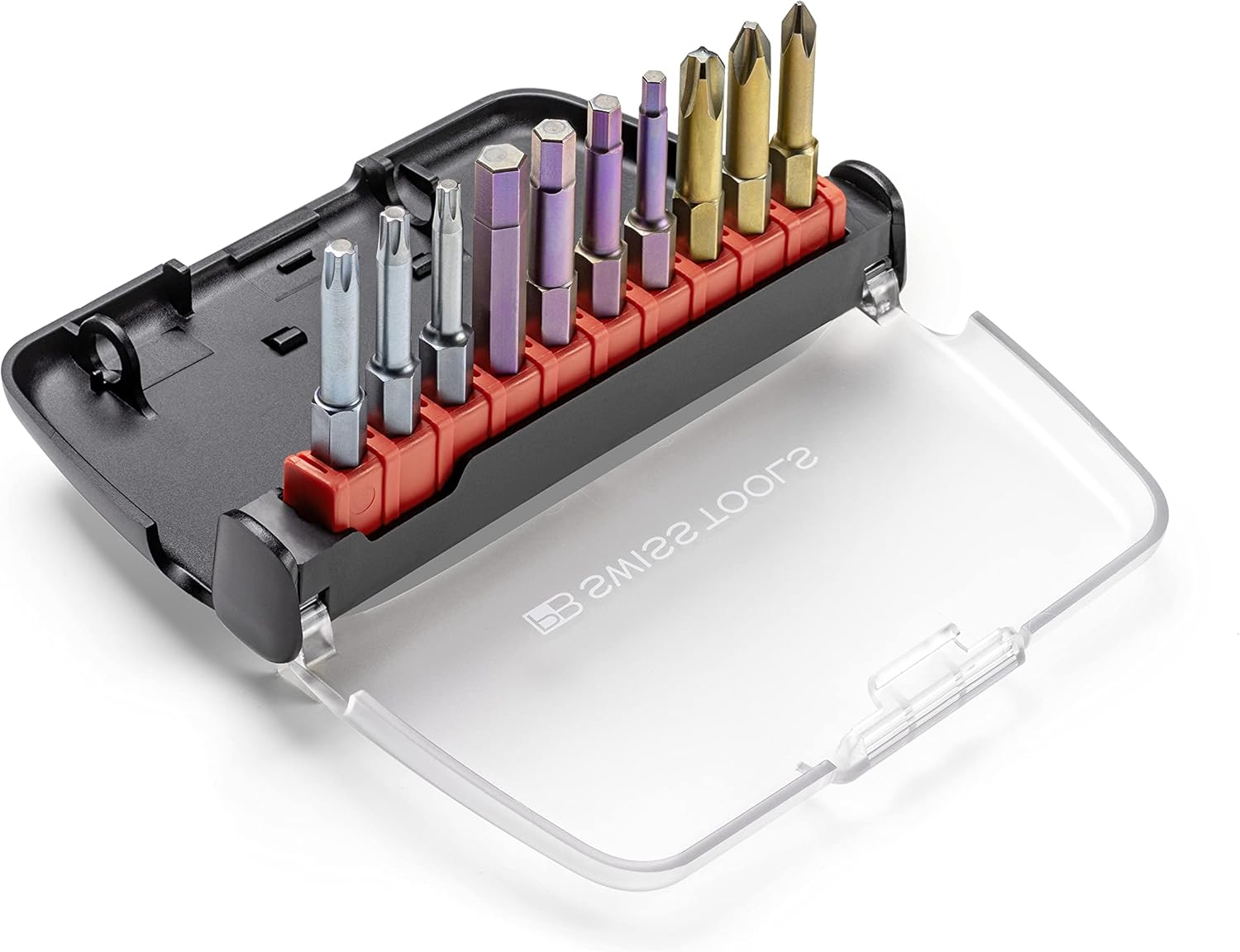 PB Swiss Tools PB E6-985 10 long Bit set in case with belt clip
