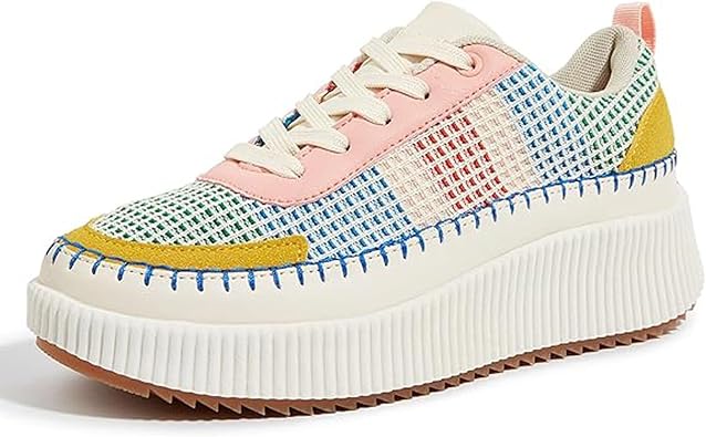 CERYTHRINA Chunky Platform Sneakers for Women Fashion Casual Braided - 2.2 Inches Heels Walking Shoes