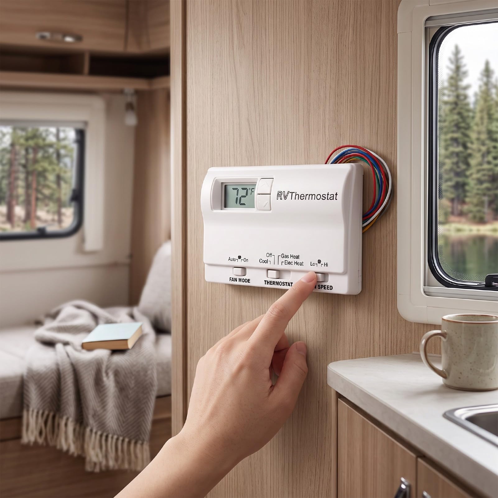 Sorandy RV Termostat Cyfrowy, Dwustopniowa Kontrola Temperatury