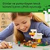 LEGO Minecraft Tavuk Çiftliği 21585-7 Yaş ve Üzeri Çocuklar için Tavuk Sever Minifigürü, Yavru Zombi, Tilki, Soğuk Tavuk ve Civciv İçeren Yaratıcı Oyuncak Yapım Seti, Hediye Fikri (233 Parça)