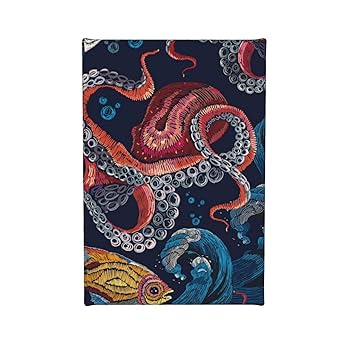 Amazon.co.jp: アートポスター フレーム 装飾画 たこ タコ 魚 波
