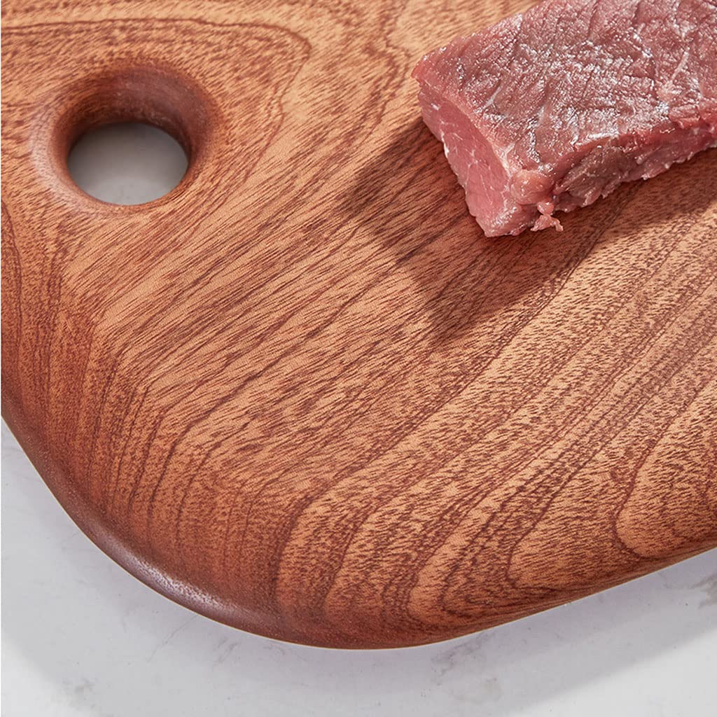 Deska do krojenia premium deska do krojenia drewniana deska do krojenia do kuchni, dwustronne deski do wyboru, owalna deska do krojenia warzyw mięsnych, okrągła deska do krojenia z otworem do