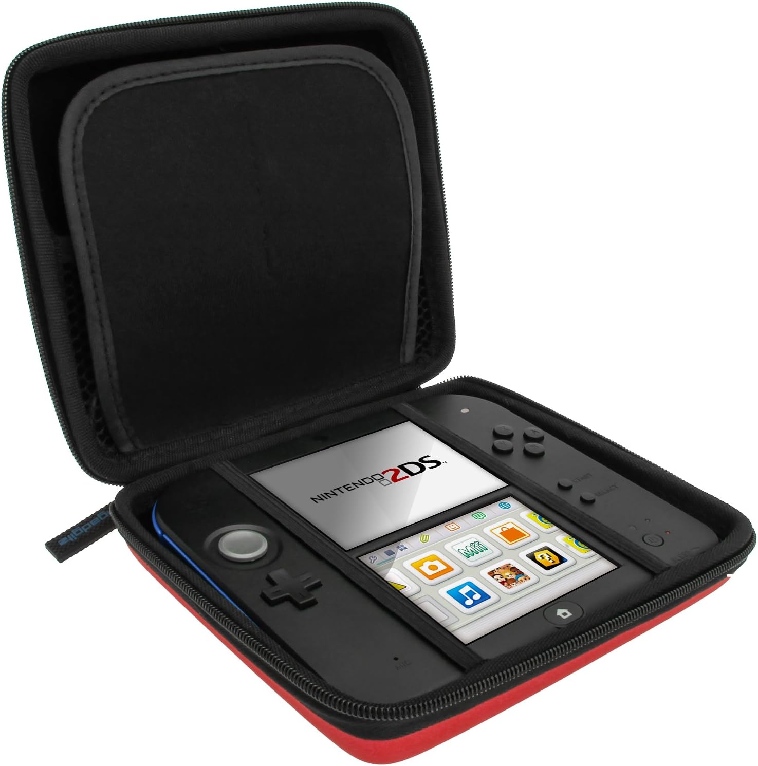 igadgitz U2703 - EVA Hard Case Cover Compatible with Nintendo 2DS - Red