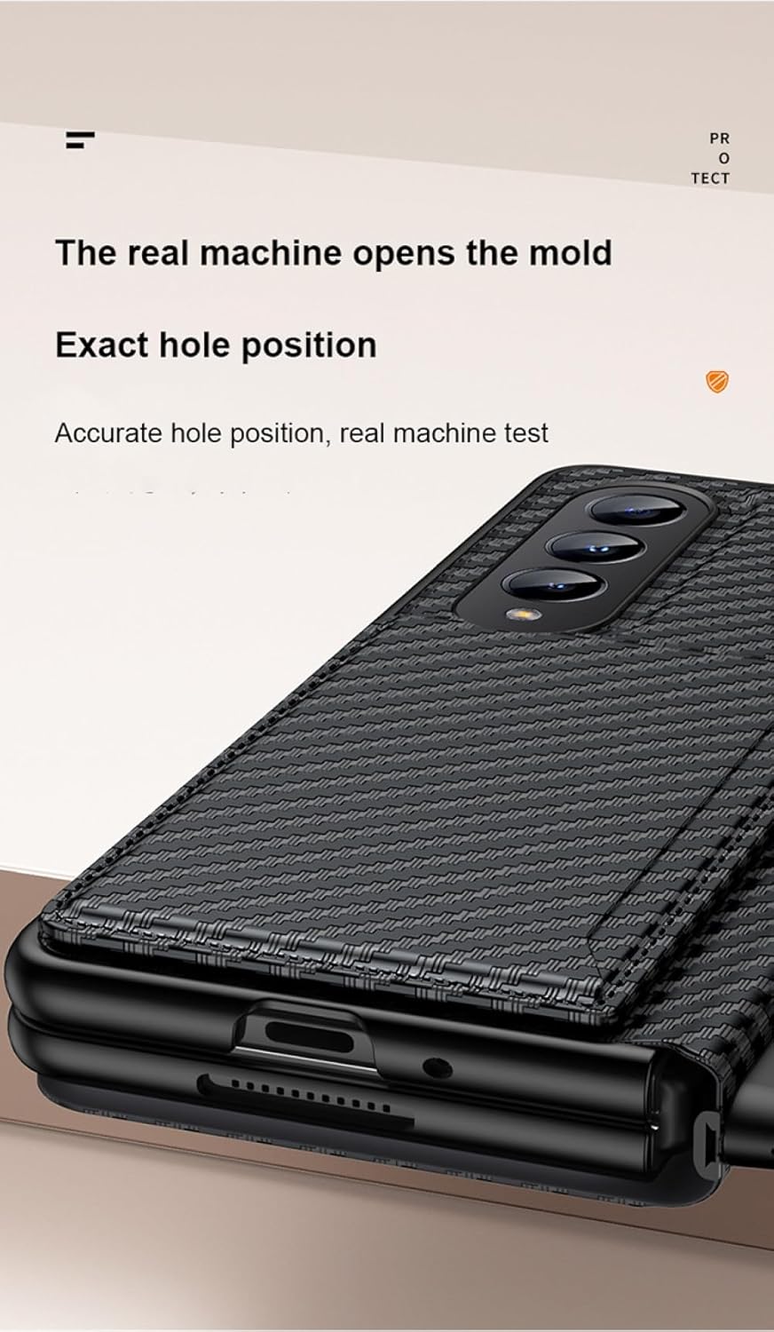 for Fold5 Case Card Bag Holder 2 in 1 Leather Case for Samsung Galaxy Z Fold 3 4 5G Side Pen Slot All-Inclusive Magnetic Phone Cover,Black,for Galaxy Z Fold 4