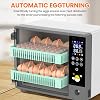 Egg Incubators for Hatching 24 Eggs, Dual Power Automatic Incubator with Auto Turning, PID Temp Control, Ultrasonic Humidifier, Colour Touch Display & Candler for Farm Chicken Duck Quail