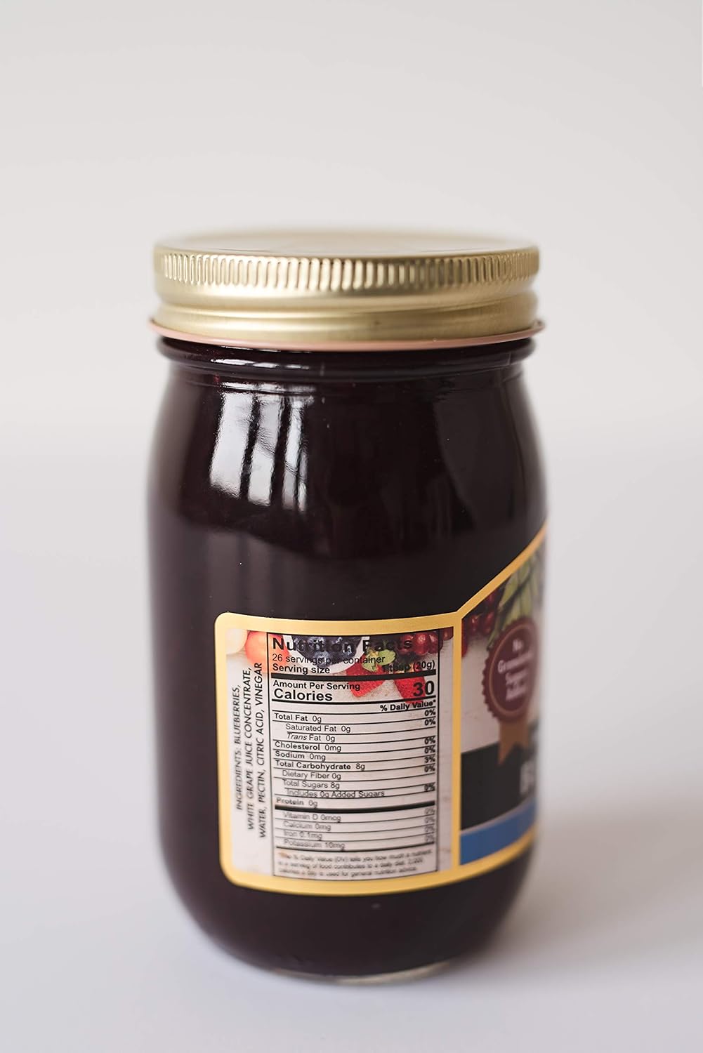 Keto Friendly - All Natural - No Sugar added Blueberry Jam