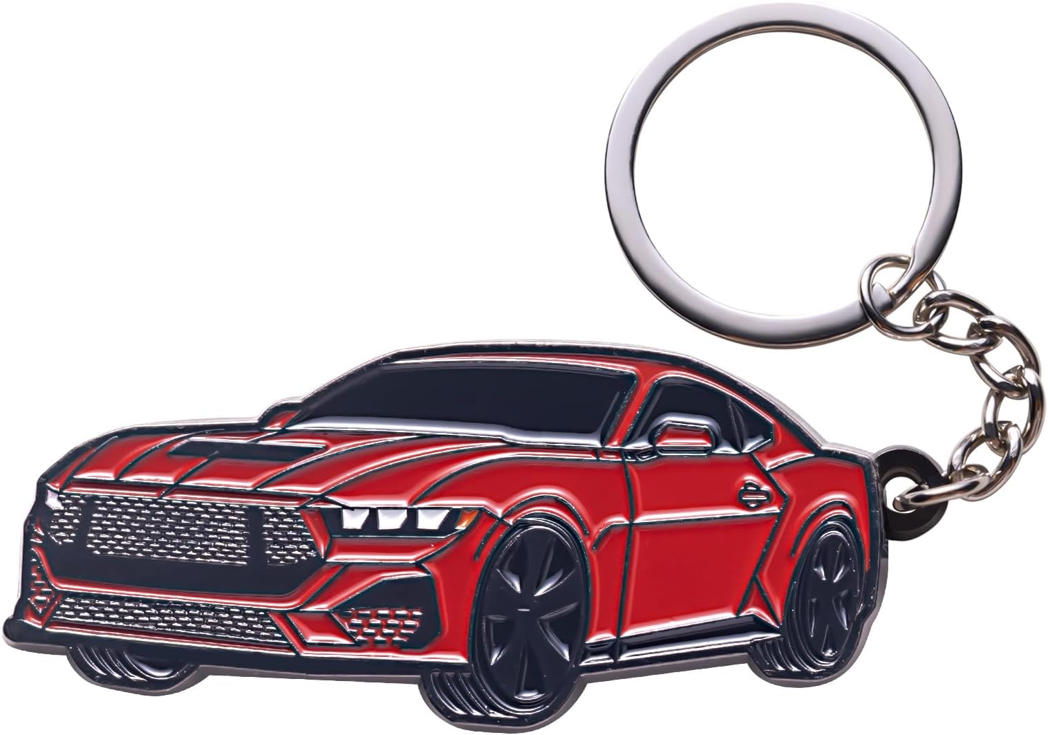 for Mustang Keychain Accessories-Key Chain Key Fob Cover for Ford Mustang GT 2022 2023 2024