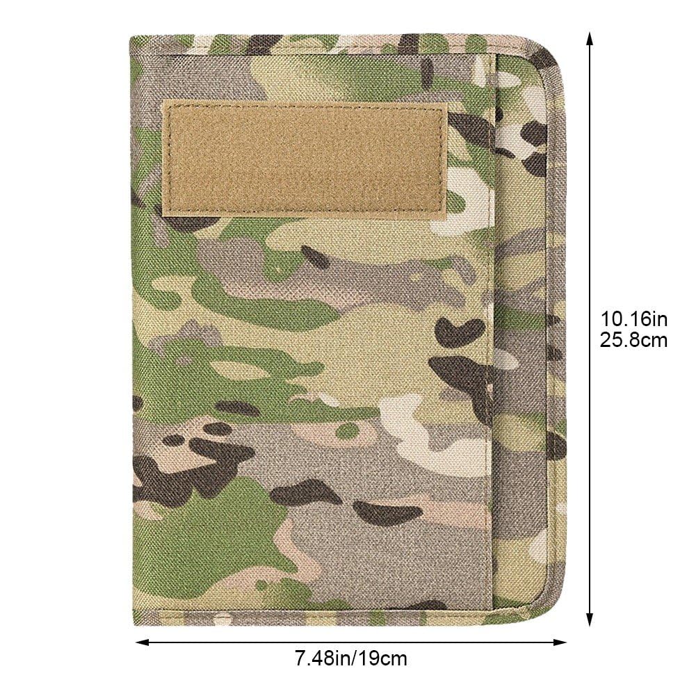 Copertina per Notebook Resistente alle Intemperie 1 Pezzo Custodia per Notebook Tattica con Cerniera Biglietti Visita Ricaricabili Blocco Note per Interni Ed Esterni