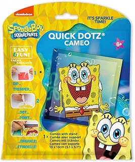 DIAMOND DOTZ Kits - Spongebob - Surprise, Round Dotz, Partial Drill, Spongebob Diamond Art, Spongebob Diamond Painting, Cartoon Diamond Painting, Diamond Art Cartoon