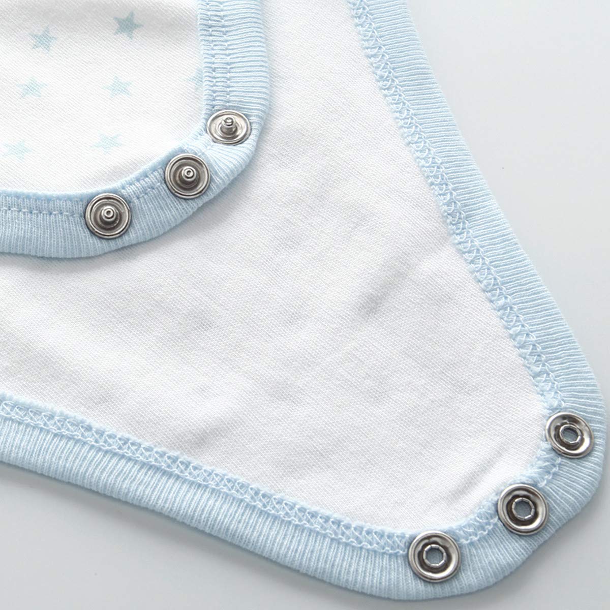 Chalecos de manga corta + pantalones para recién nacidos de 0 a 12 meses de algodón, azul, 3 Meses