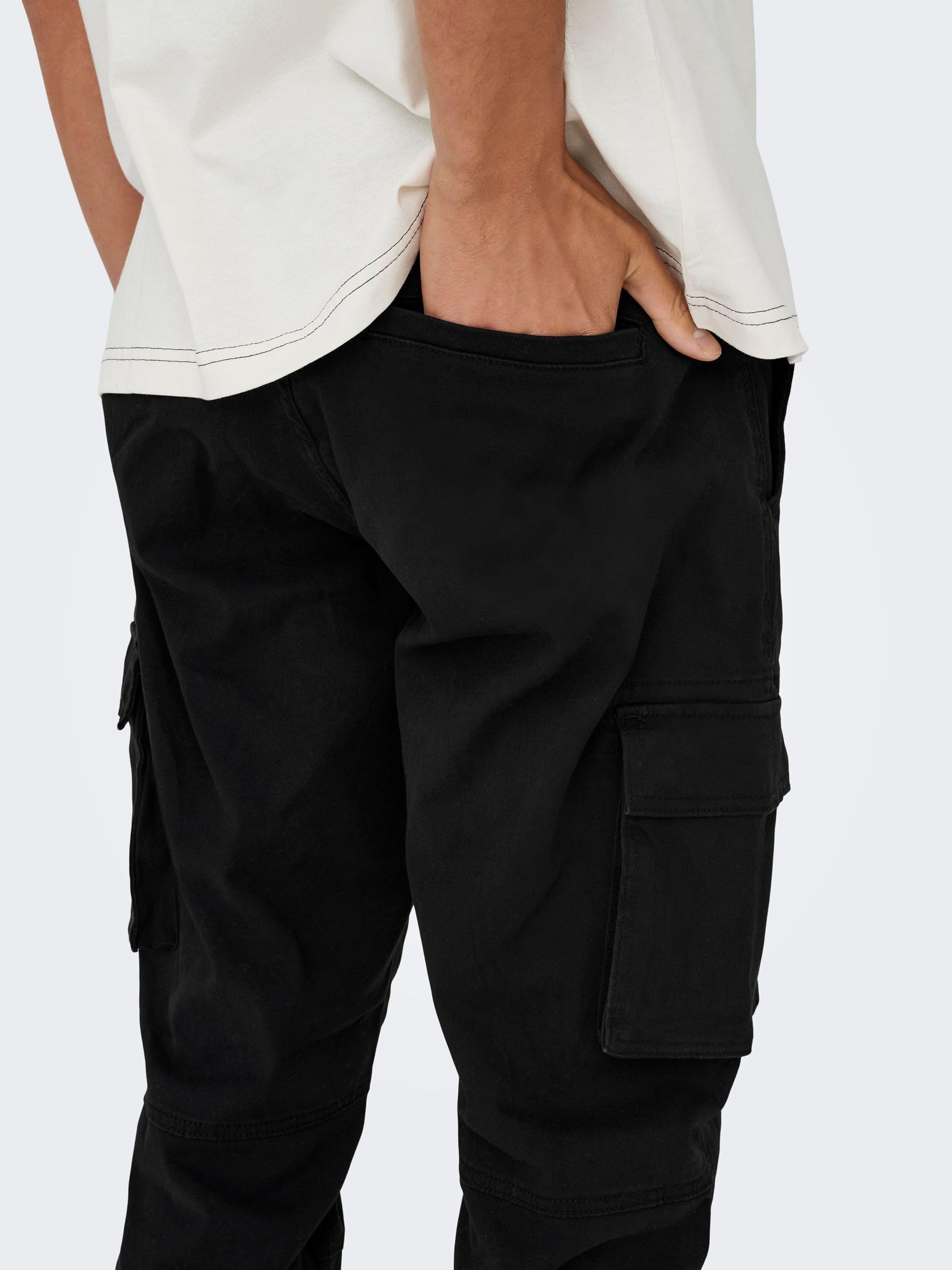 Only & Sons Only & Sons Male Cargo-hose Onscam Verjüngt Cargo-hose - bojówki Mężczyźni