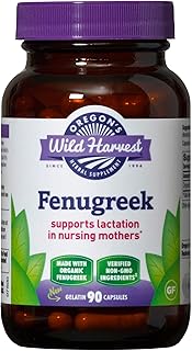 Oregon's Wild Harvest Fenugreek Organic Herbal Supplement, 90 Count