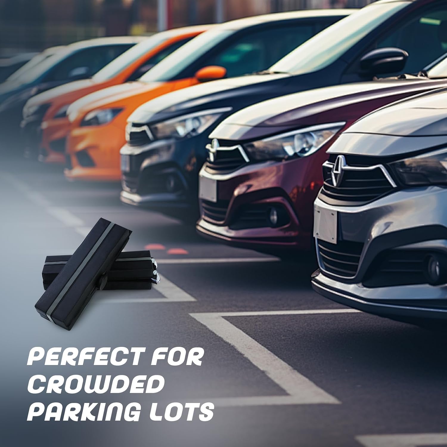 Magnetic Car Door Dent Protector - Removable Soft Cushion Car Door Ding Protector Built in Magnets,PU Leather Door Guards Prevents Dents Scratches & Dings (Black) (2)