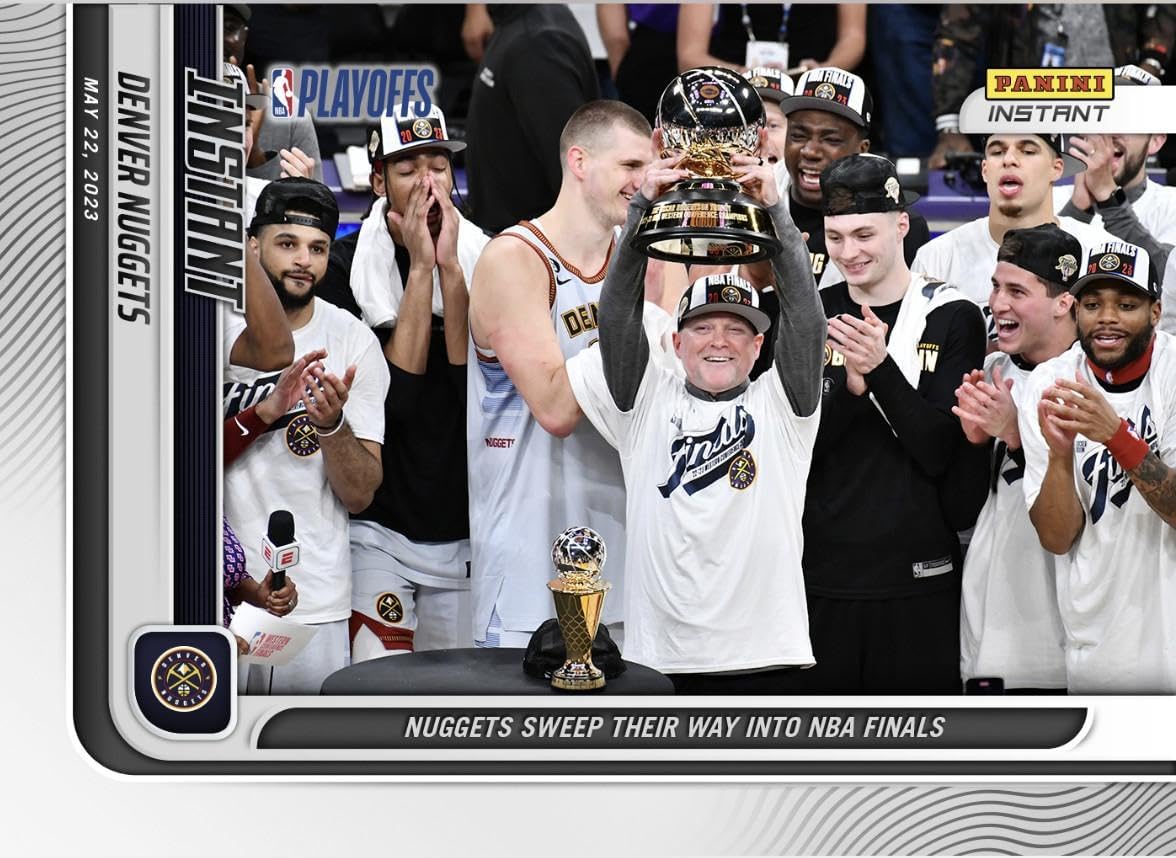 Nikola Jokic & Nuggets Sweep Their Way Into Nba Finals Panini Instant Card #284 - Basketball Cards