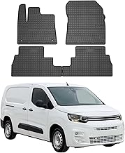 OMAC Rubber Floor Mats for Fiat Doblo/E-Doblo 2022-2025 Car Mats Rubber Black 4X