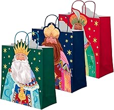 OH YEAH - 3 Wise Men Gift Bags - 26 x 10 x 32 cm - 3 Assorted Designs - Gift for Christmas - Three Kings Themed Gift Bags - Personalised Details - Unique Gift