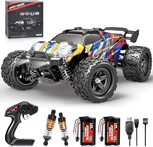 Voiture Télécommandée Tout-terrain 1:18 - 4x4, 40 Km/h, 2,4 GHz, LED, 2 Batteries, Pour Adultes Et Enfants