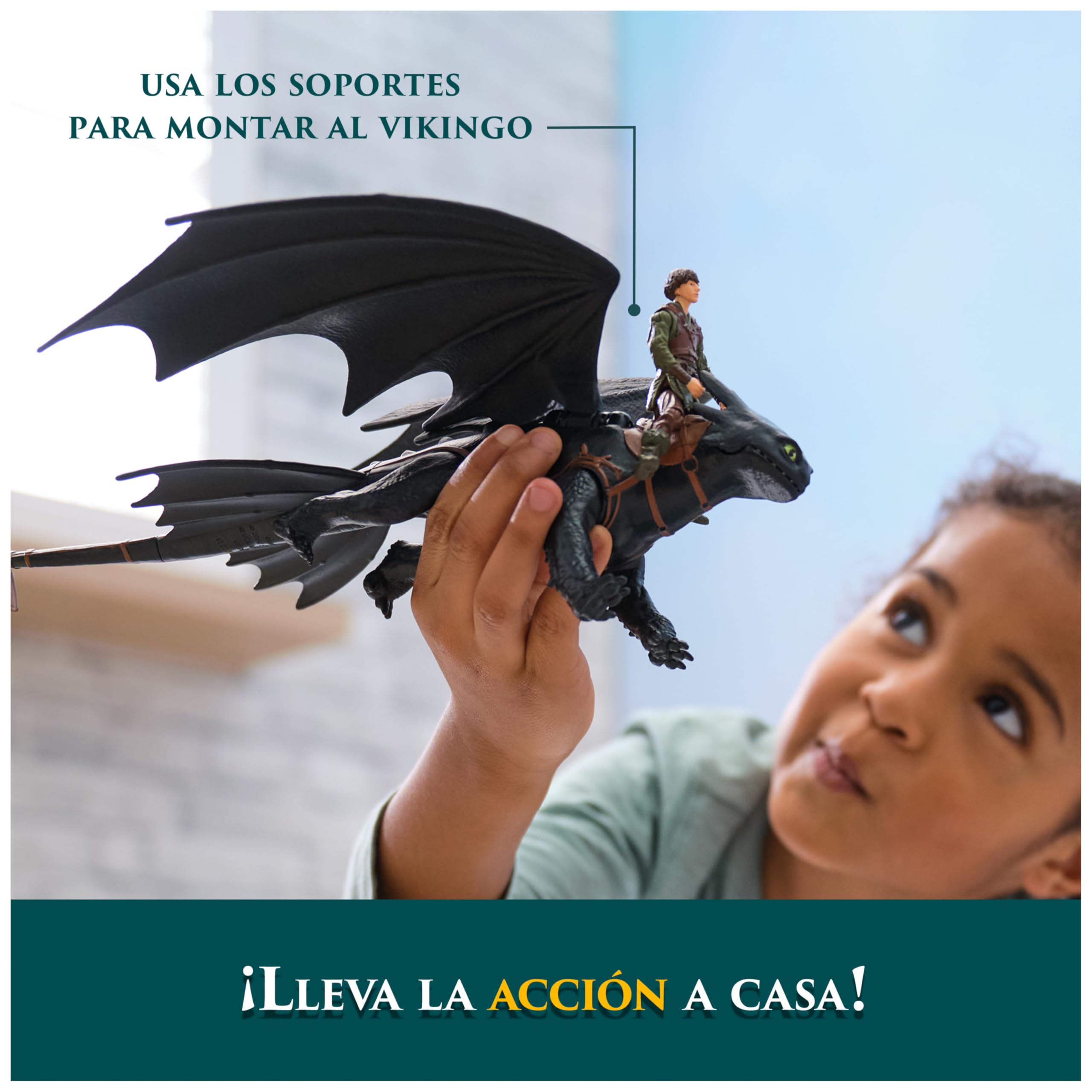 Dreamworks Dragons - Pack Figura Dragón y Vikingo: Desdentao y Hipo de Cómo Entrenar a Tu Dragón - Figuras de Acción Articuladas - 6074007 - Juguetes Niños 4 Años + - Regalo Niño 4 Años +