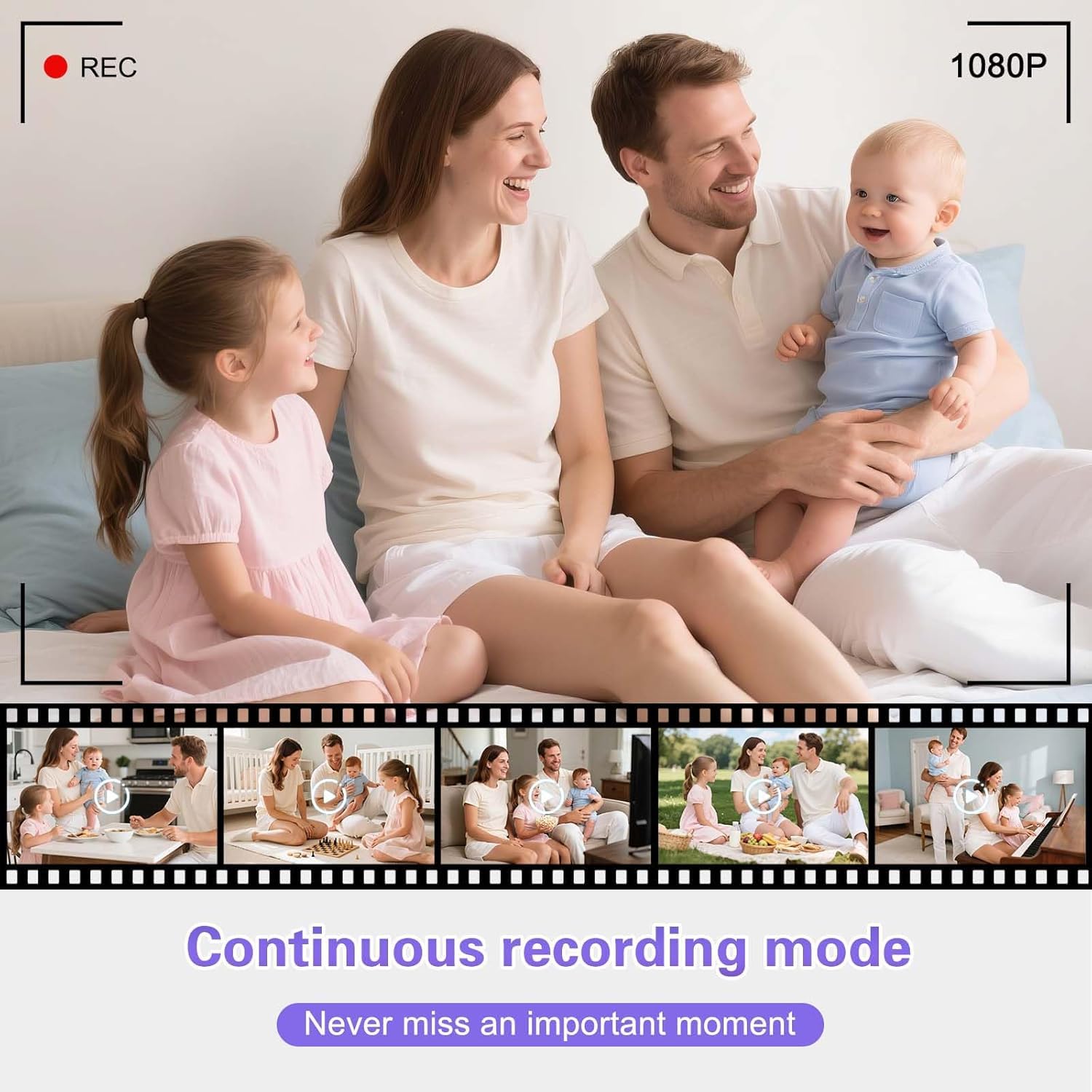 Mini caméra corporelle 1080p avec audio et vidéo avec carte mémoire de 64 Go de stockage en boucle pour la randonnée, la marche, les voyages