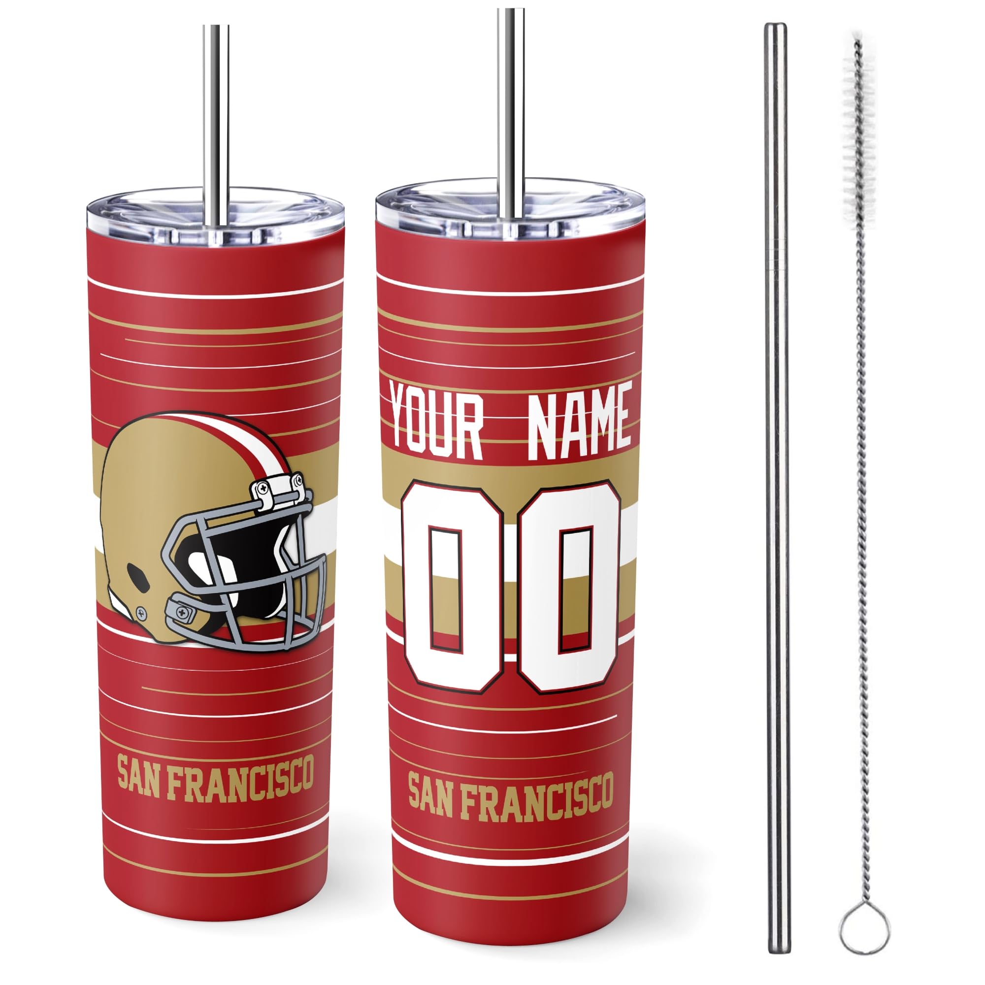 San Francisco Tumbler 20oz Travel Mug Custom Name and Number Gifts