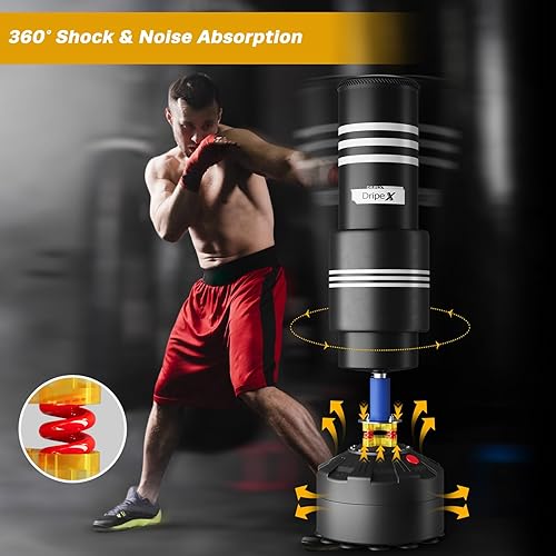 Miniatura 6 de Dripex Freestanding Punching Bag, Heavy Boxing Bag with Stand for Adult Youth - Men Standing Boxing Punch Bag for Home Gym Workout