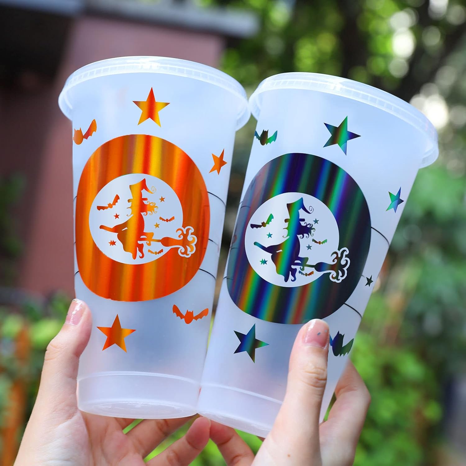 Glossy Holographic Orange Adhesive Vinyl Roll Craft Vinyl for Signs Letters 12"x6ft Compatible with All Cutting Machines : Arts, Crafts & Sewing