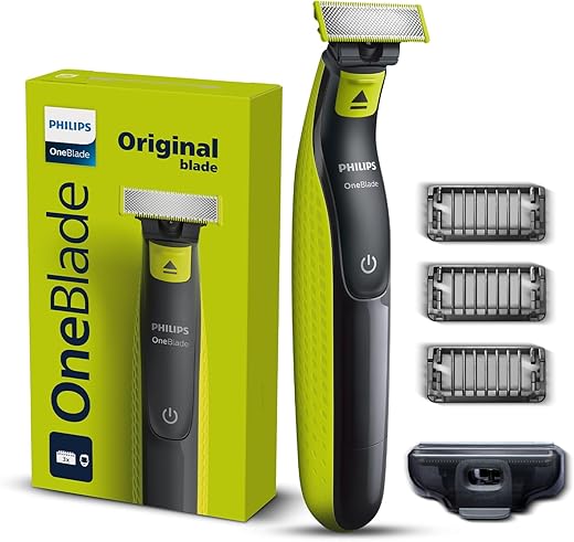 Philips OneBlade Turbo2X Hybrid Trimmer & Styler|Perfected for Skin Comfort|Dual Protech Tech|Suits all skin types & beard thickness, Wet & Dry...